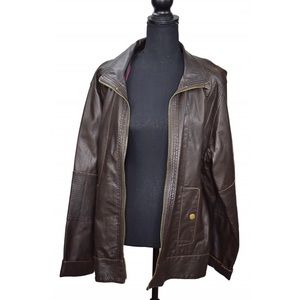 A.n.a Dark Brown Leather Jacket - Sz 2x